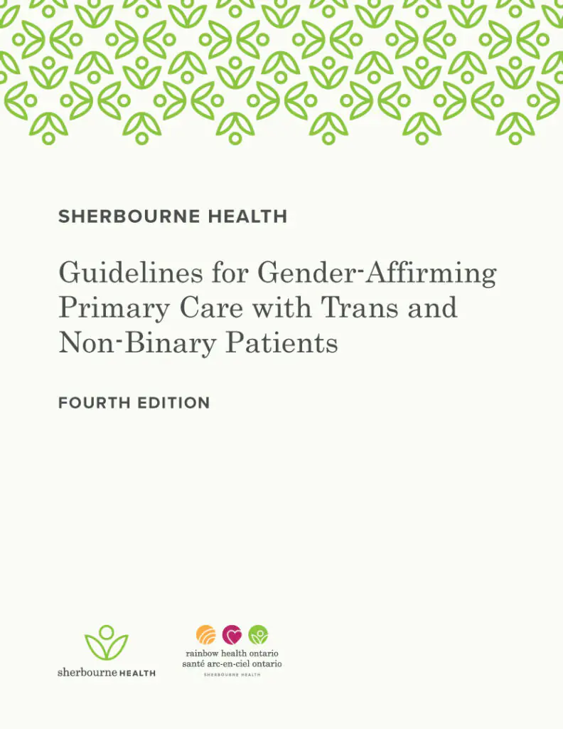 Sherbourne Health Guidelines for Gender-Affirming Care with Trans and Non-Binary Patients | Rainbow Health Ontario