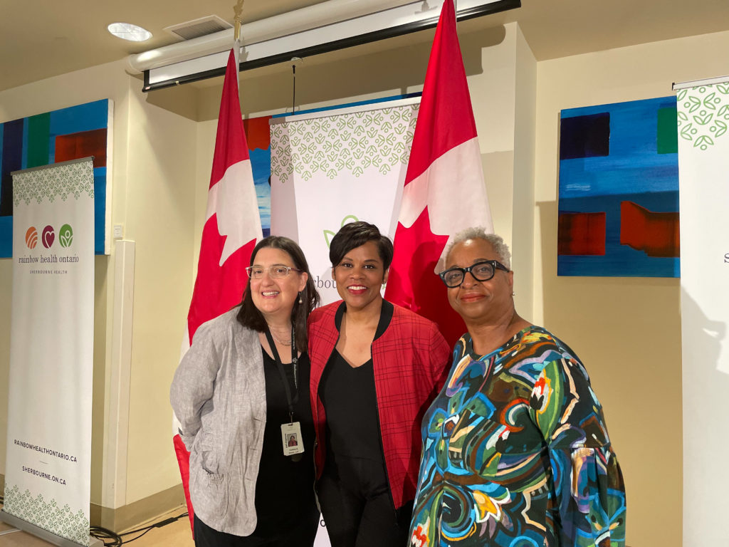 Carolina Berenstein, Marci Ien, and Hazelle Palmer pictured at the June 28 announcement.