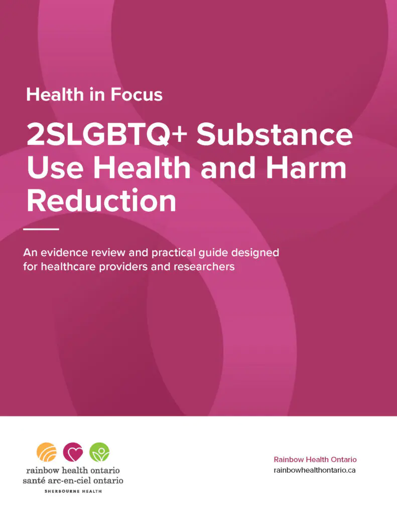 Health in Focus: 2SLGBTQ+ Substance Use Health and Harm Reduction | Rainbow Health Ontario